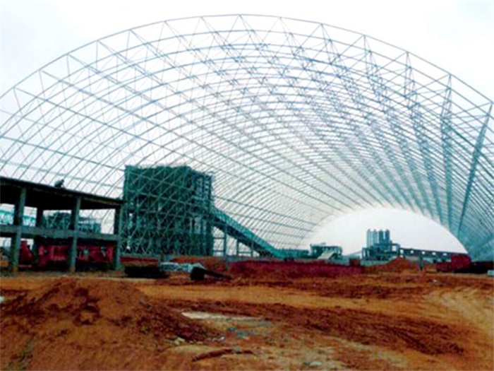 惠州广西白色电厂干煤棚网架加工